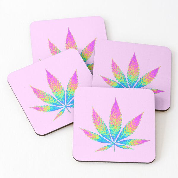 Item preview, Pink Holographic Cannabis  designed and sold by dinaaaaaah.