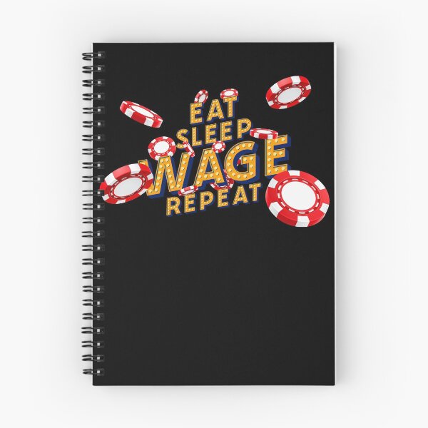 Item preview, Eat Sleep Wage Repeat Gambling Sports Betting Roulette Poker Blackjack Las Vegas designed and sold by Njkfla.