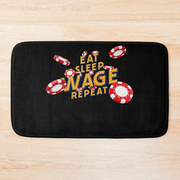 Item preview, Eat Sleep Wage Repeat Gambling Sports Betting Roulette Poker Blackjack Las Vegas designed and sold by Njkfla.