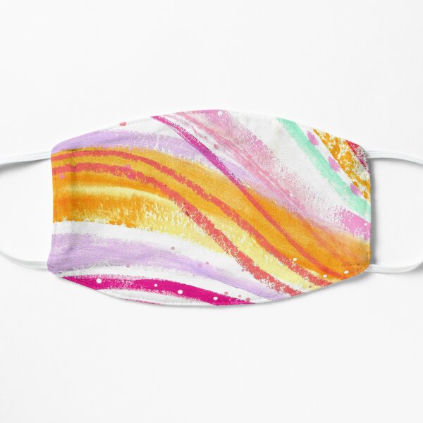 Pink and Orange Brush Strokes Mask