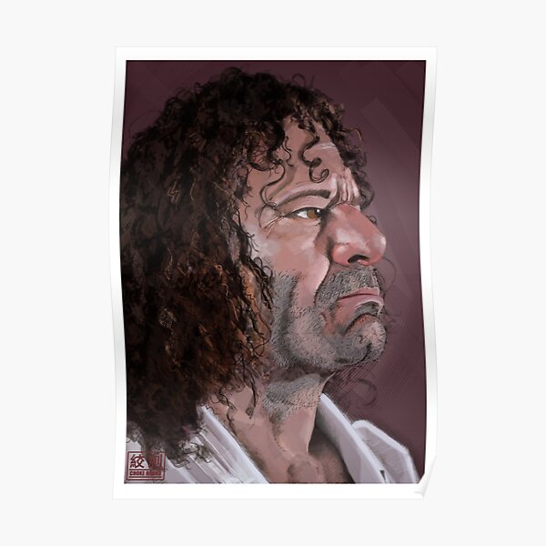Kurt Ossiander Digital Portrait Poster