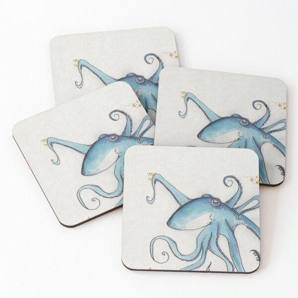 Item preview, Pulpo azul de las profundidades. designed and sold by inkmaid.