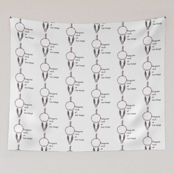 Item preview, Penguins Rock At Toe Hangs designed and sold by PonyPoison.