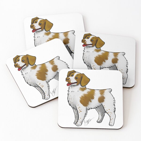 Item preview, Dog - Brittany - Orange and White designed and sold by Jennifer Stolzer.