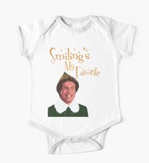 Buddy The Elf - Smiling My Favorite Short Sleeve Baby One-Piece