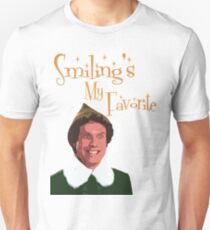 Buddy The Elf - Smiling's My Favorite Unisex T-Shirt