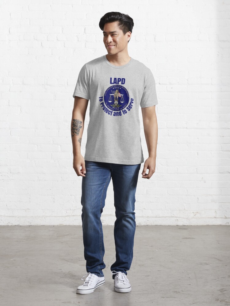 Junior's LAPD Los Angeles Bomb Squad Police in Silver Graphic Tee