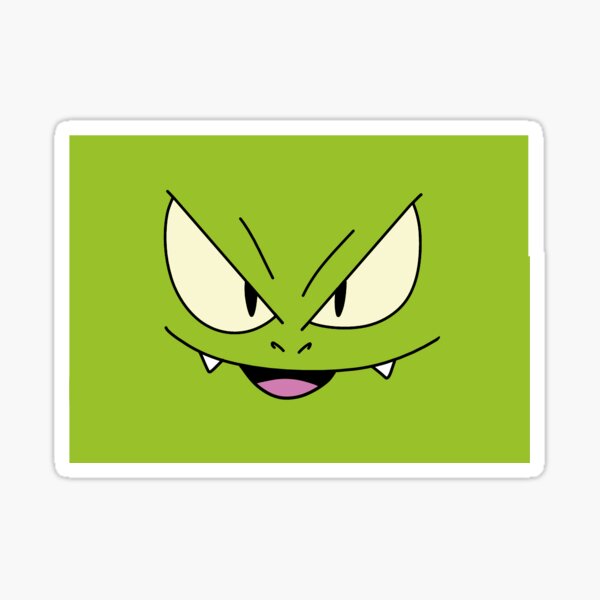 Green face Sticker