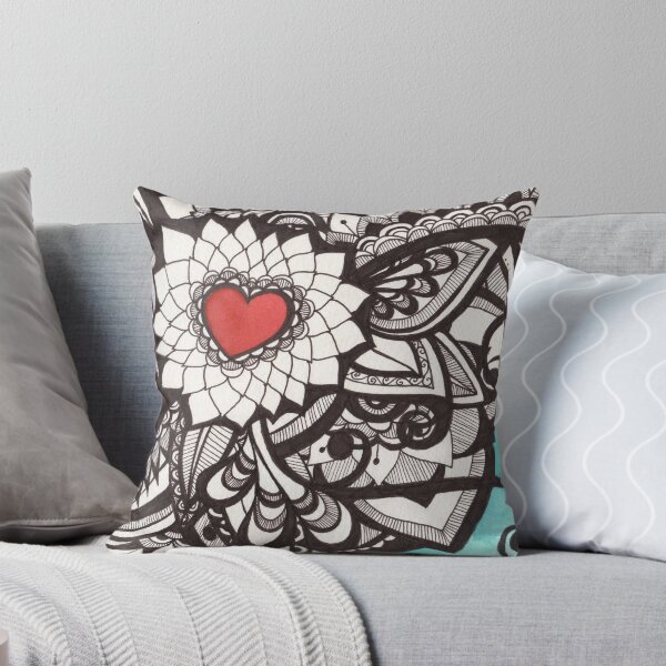 Item preview,  pero realmente me gustan los pétalos blancos alrededor de este corazón que lo convierten en una verdadera pieza central en esta imagen en particular. designed and sold by Sara Crow.