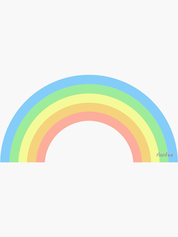 Rainbow Sticker for Sale by icaretees