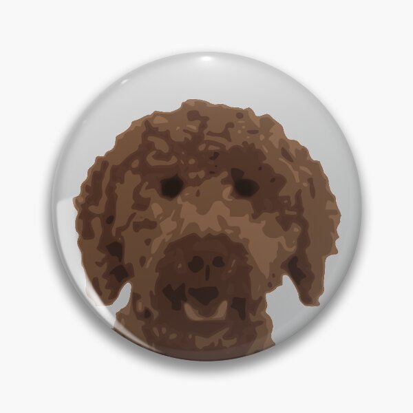 Item preview, Labradoodle - Goldendoodle! Brown doodle! Adorable doodle teddy bear dog - in chocolate brown, dark brown dog designed and sold by smooshfaceutd.