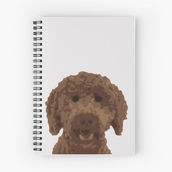 Item preview, Labradoodle - Goldendoodle! Brown doodle! Adorable doodle teddy bear dog - in chocolate brown, dark brown dog designed and sold by smooshfaceutd.