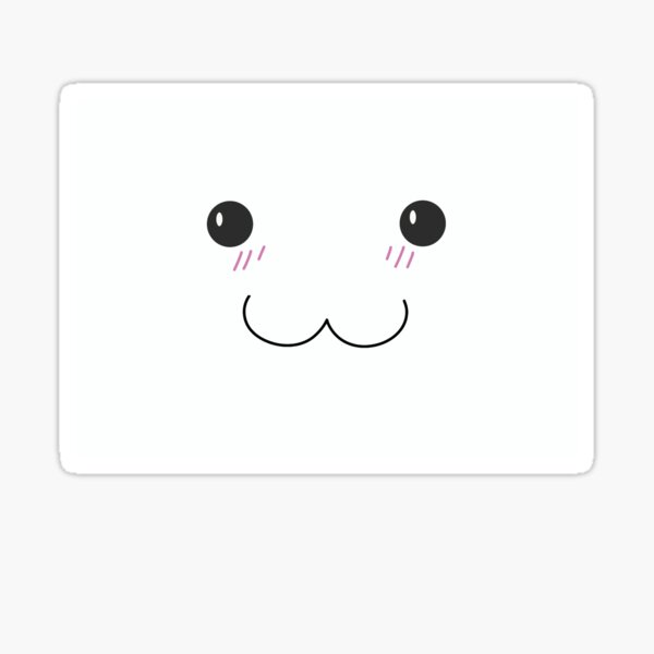visage blanc Sticker