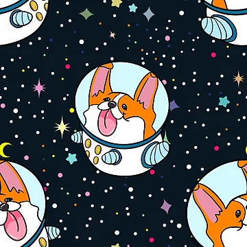 Artwork thumbnail, Corgi In SPACE by SPufferART
