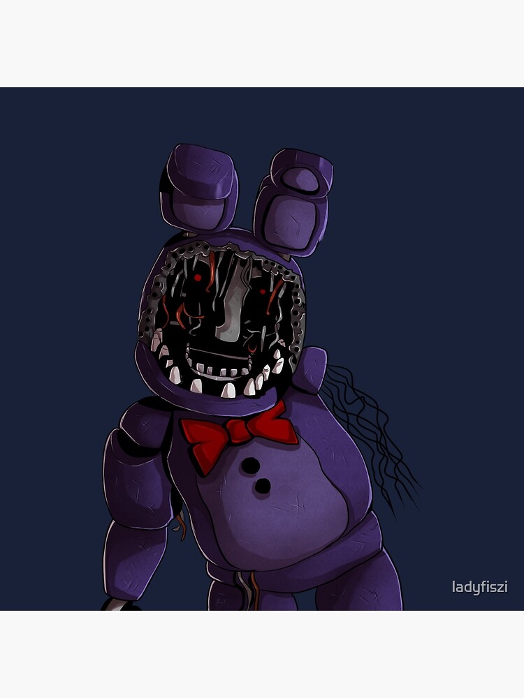 Fnaf 2 Withered Bonnie Design Tote Bag By Ladyfiszi Redbubble