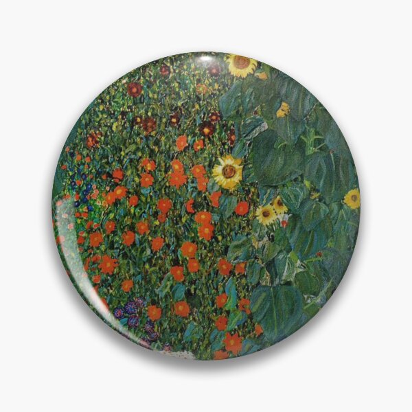 Item preview, Farm Garden with Flowers - Klimt Artsy Sticker designed and sold by Ashley Moen.