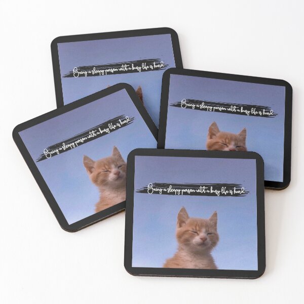Item preview, Being a sleepy person with a busy life is hard designed and sold by Knity.