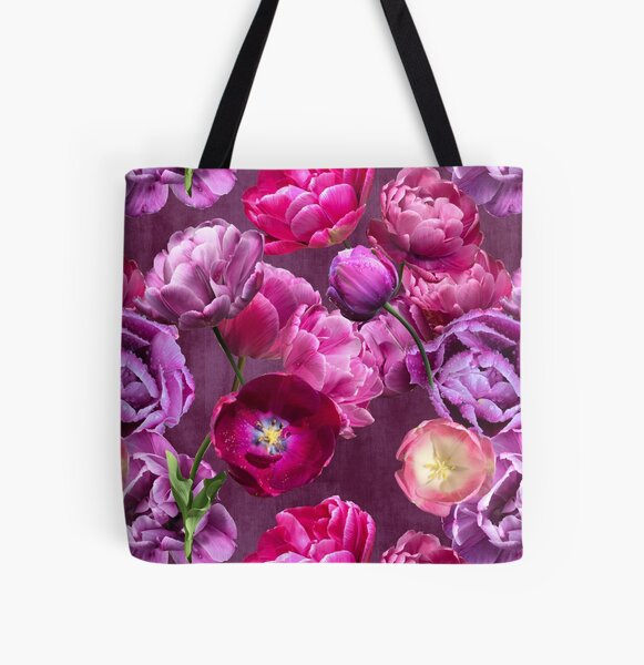 Tulip Dreaming by Tea with Xanthe All Over Print Tote Bag