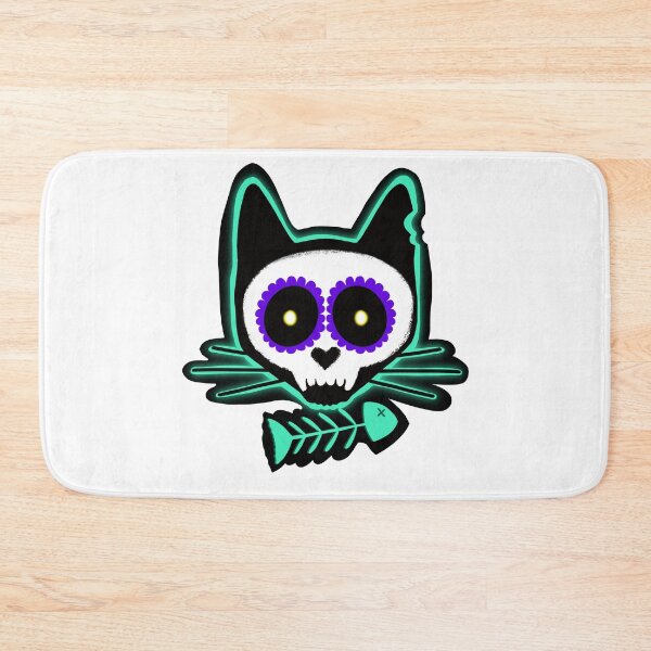 Item preview, Cat Sull sugar Skull Creppy Skull designed and sold by SusanaDesigns.