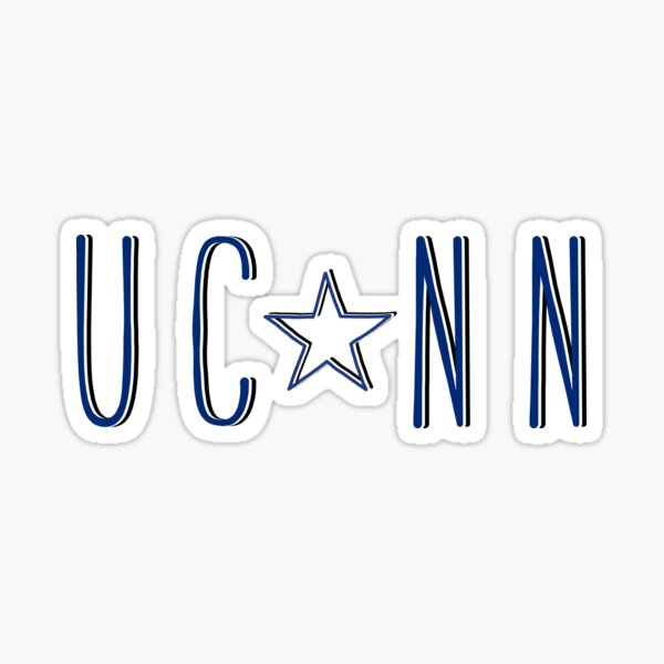 UConn Star Sticker
