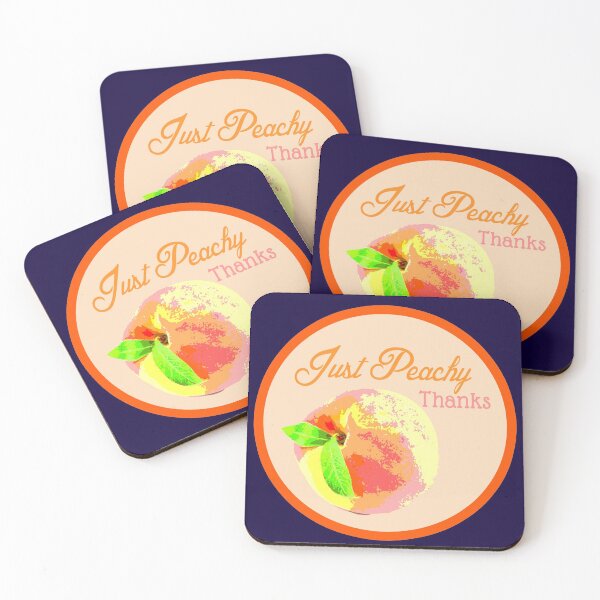 Item preview, Just Peachy, Doing alright, Doing OK, doing just peachy in pink and orange designed and sold by smooshfaceutd.
