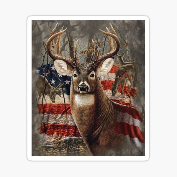 Hunting Deer Buck Graphics Art Sticker