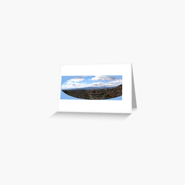 panorama of mycenaic citadel2 Greeting Card