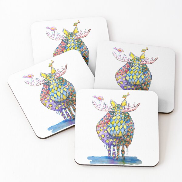 Item preview, Moose Artwork Whimsical designed and sold by MB Cunningham.