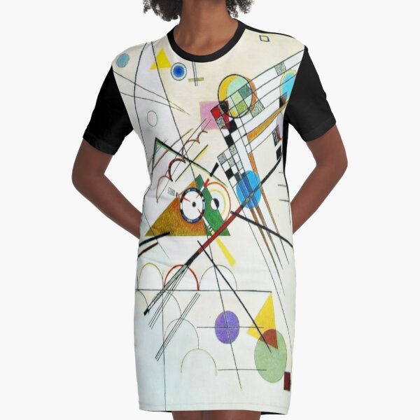 "Study for Composition VIII" Wassily Kandinsky Abstract Art Graphic T-Shirt Dress