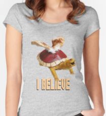 I Believe: Real Koopa Taxidermy Women's Fitted Scoop T-Shirt
