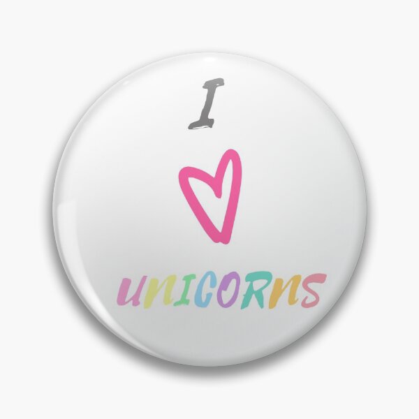Item preview, I heart unicorns - Rainbow pastel colors unicorn love designed and sold by LeenDesign.