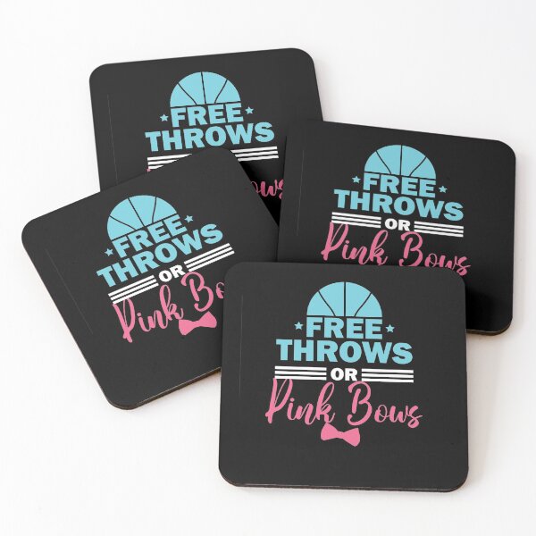 Item preview, Free Throws OR Pink Bows Gender Reveal Baby Shower  designed and sold by thehafdesigner.