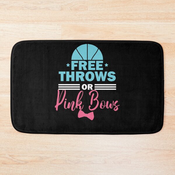 Item preview, Free Throws OR Pink Bows Gender Reveal Baby Shower  designed and sold by thehafdesigner.