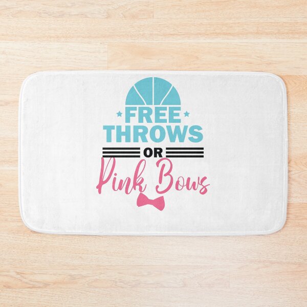 Item preview, Free Throws BOY OR Pink Bows GIRL Gender Reveal Baby Shower  designed and sold by thehafdesigner.