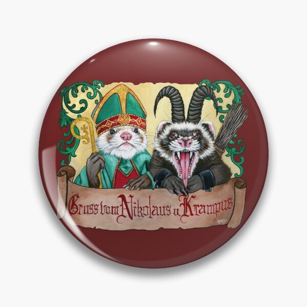Item preview, Ferret Krampus and St Nick  designed and sold by SierraTiegsArt.