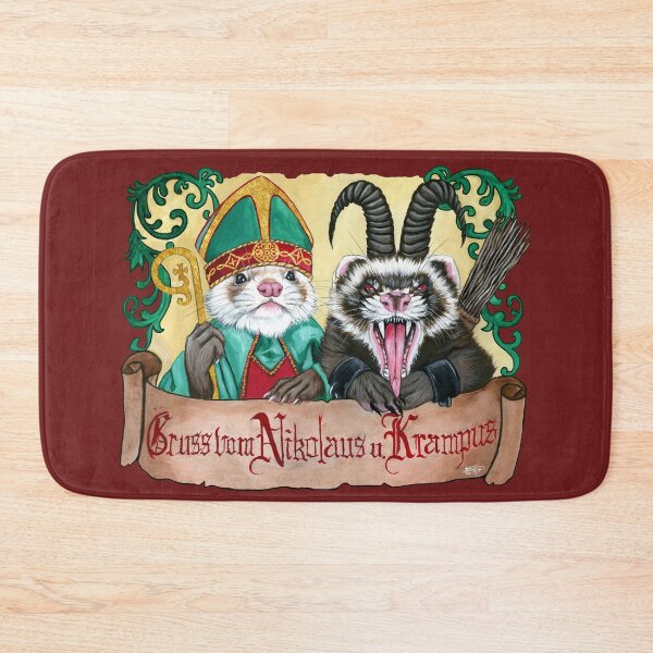 Item preview, Ferret Krampus and St Nick  designed and sold by SierraTiegsArt.
