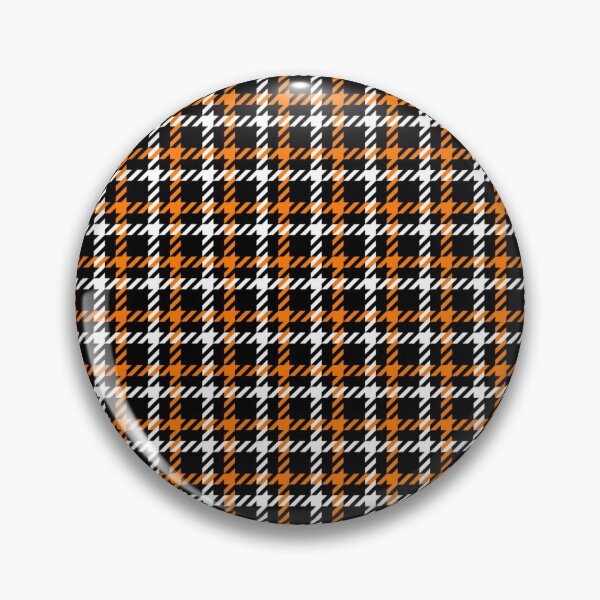 Item preview, Halloween plaid gingham black orange pattern design designed and sold by Draculaura2009.