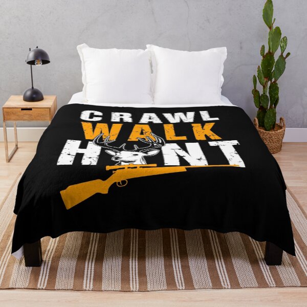 Item preview, Funny Deer Hunting Crawl Walk Hunt designed and sold by Tee Kaboom!.