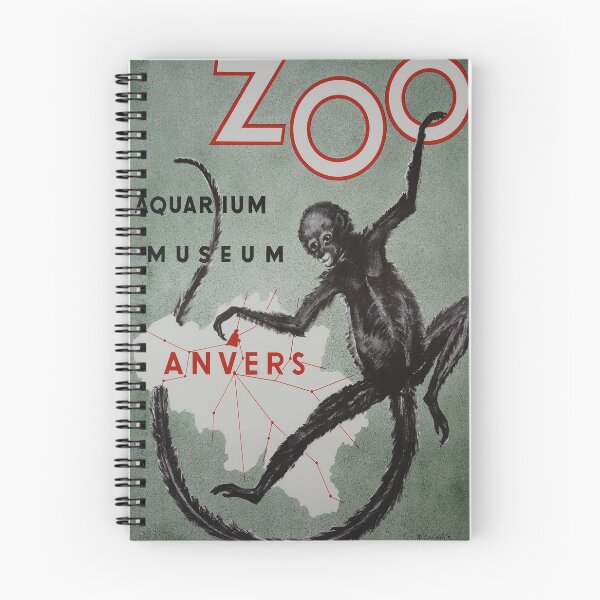 Item preview, Anvers Zoo vintage travel poster designed and sold by stickart-marek.