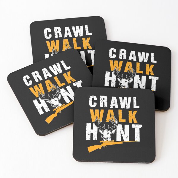 Item preview, Funny Deer Hunting Crawl Walk Hunt designed and sold by Tee Kaboom!.
