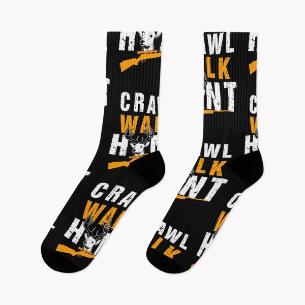 Item preview, Funny Deer Hunting Crawl Walk Hunt designed and sold by Tee Kaboom!.