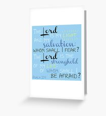 The Lord is My Light Greeting Card