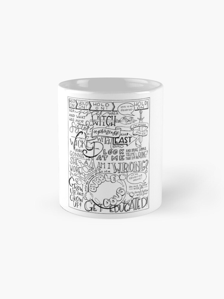 Alternate view of The Wicked Witch of the East Bro Hand Lettered Mug