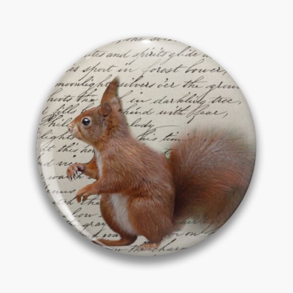 Item preview, dark academia autumn fall fairytale scripts woodland animal squirrel designed and sold by LEILA ART SPACE.