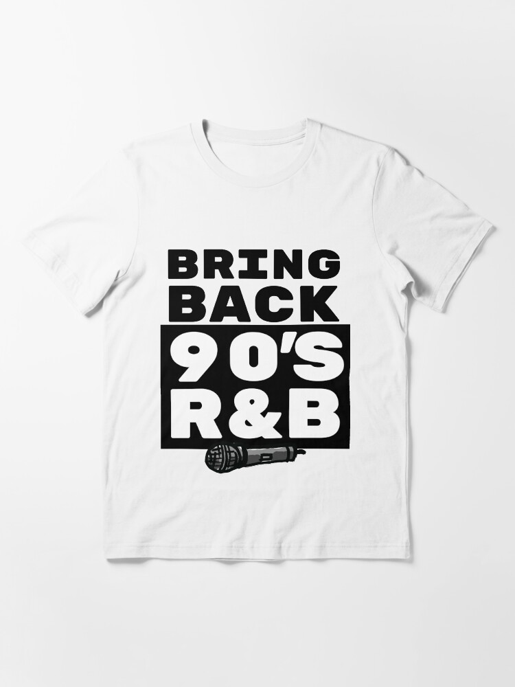 Alternate view of R&B/RnB Gift - 90s Music Lover Art - Rnb Fan with Microphone Illustration Essential T-Shirt