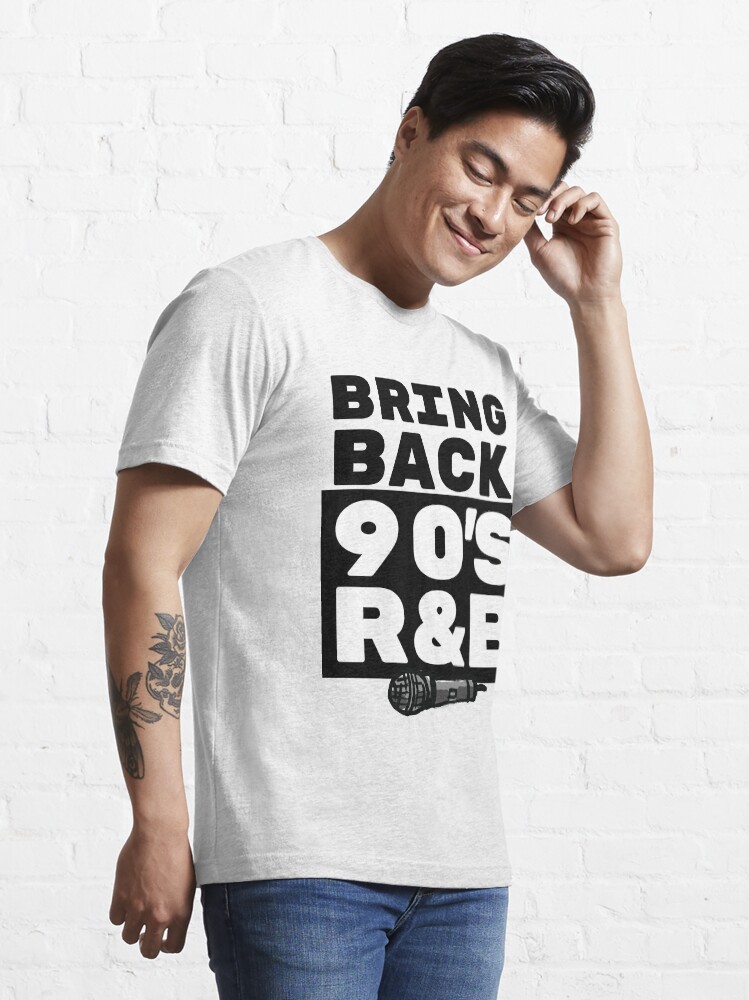 Alternate view of R&B/RnB Gift - 90s Music Lover Art - Rnb Fan with Microphone Illustration Essential T-Shirt