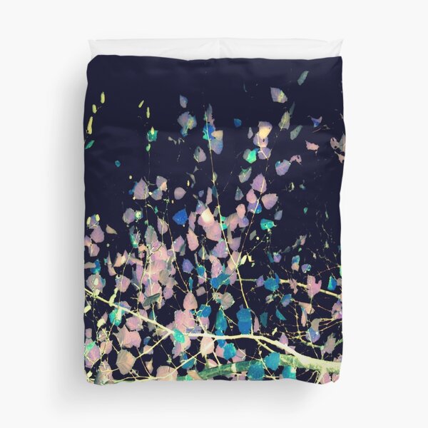 Nature Pattern # 4 - Birch (Blue) Duvet Cover