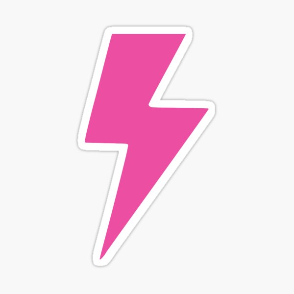 LV Logo Pink Lightning Bolt INSTANT DOWNLOAD print file PNG