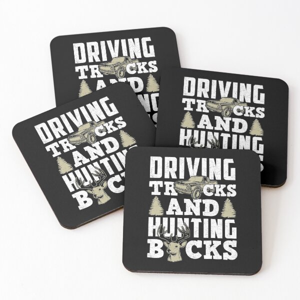 Item preview, Funny Deer Hunting Driving Trucks designed and sold by Tee Kaboom!.