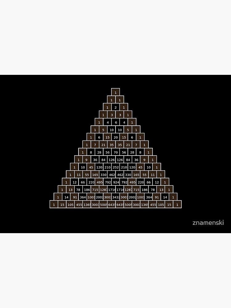 Math-based images in everyday children's setting lay the foundation for subsequent mathematical abilities. Pascal's Triangle, треугольник паскаля, #PascalsTriangle, #треугольникпаскаля by znamenski